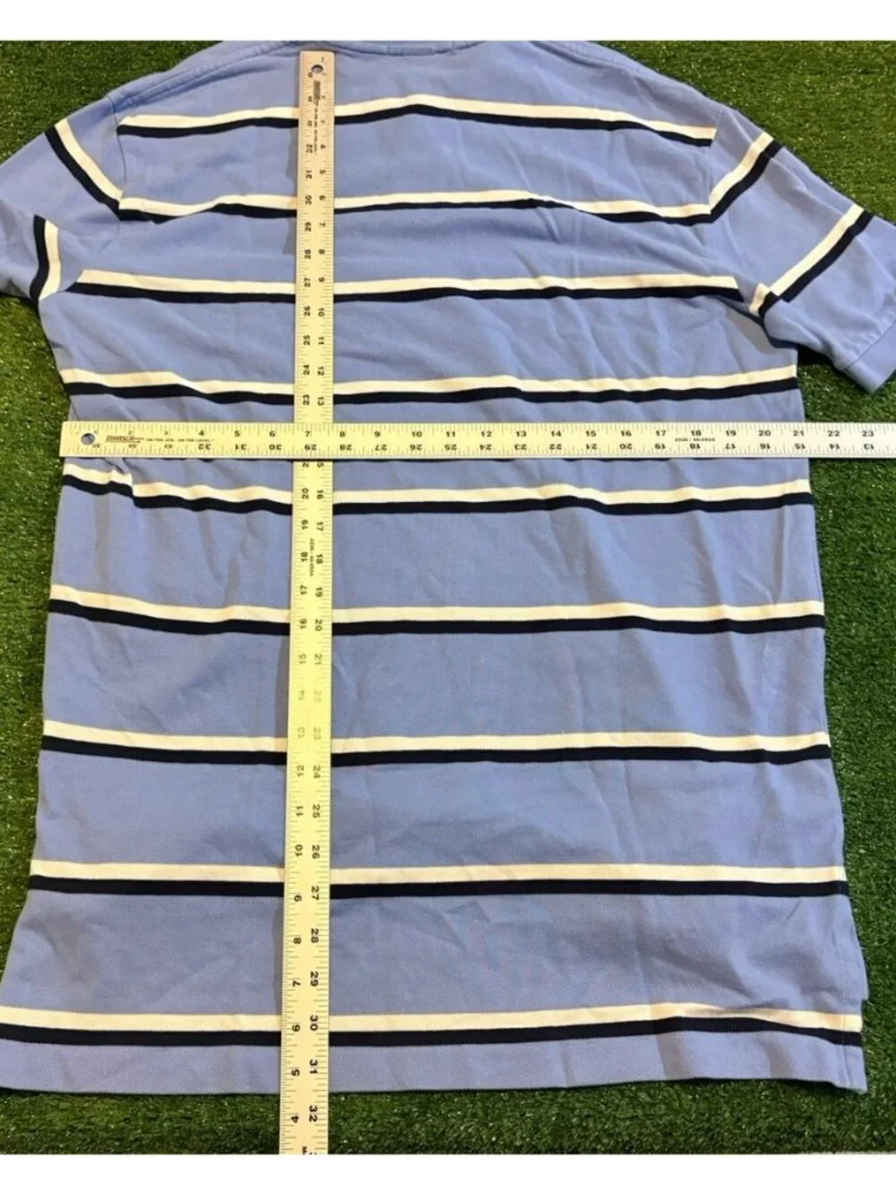 Vintage Polo Ralph Lauren polo mens large blue white deadstock new short sleeve